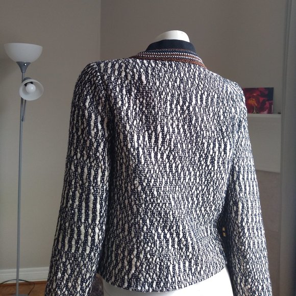 E2 Final Price 💐Tory Burch 2 textured lined jacket zip front - Picture 4 of 5